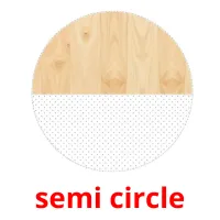 semi circle picture flashcards