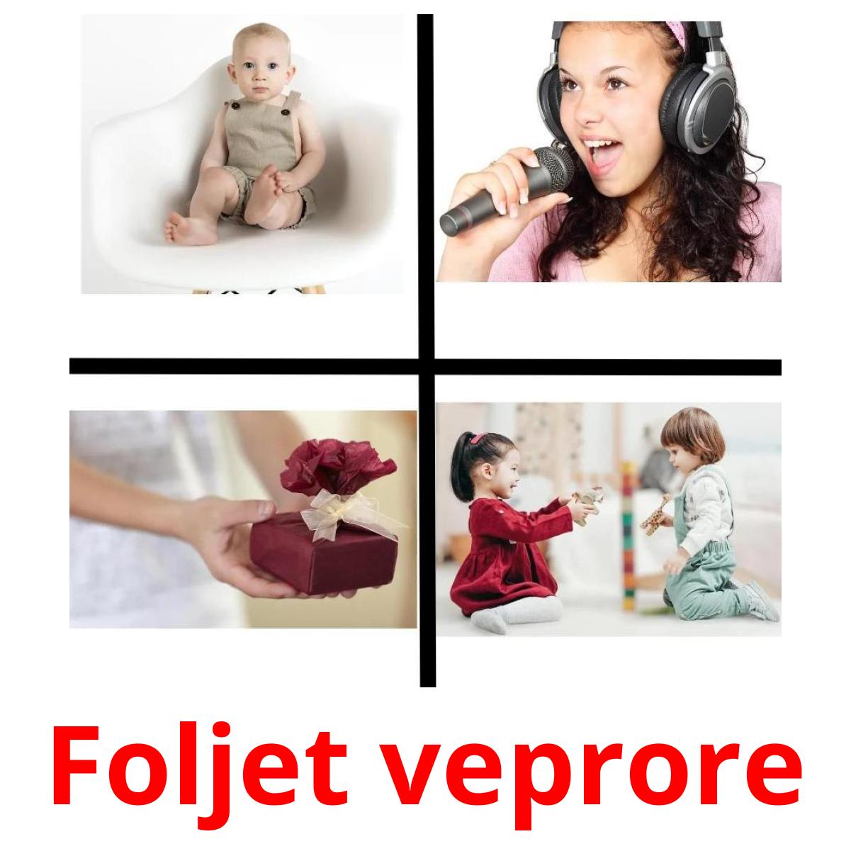 Foljet veprore ansichtkaarten