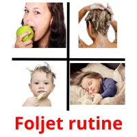 Foljet rutine Bildkarteikarten