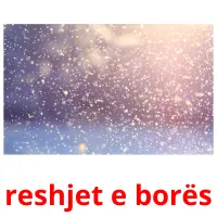 reshjet e borës Bildkarteikarten