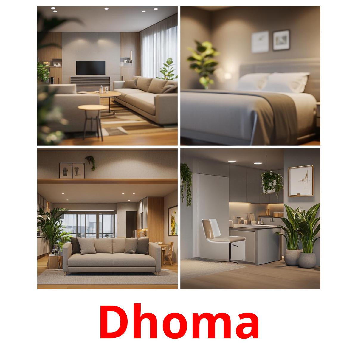 Dhoma picture flashcards