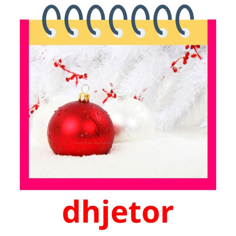 dhjetor picture flashcards
