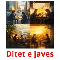 Ditet e javes Tarjetas didacticas