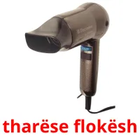 tharëse flokësh cartões com imagens