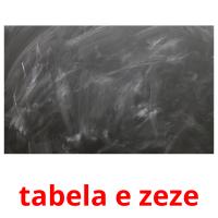 tabela e zeze Tarjetas didacticas