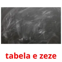 tabela e zeze Bildkarteikarten