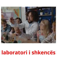 laboratori i shkencës flashcards illustrate