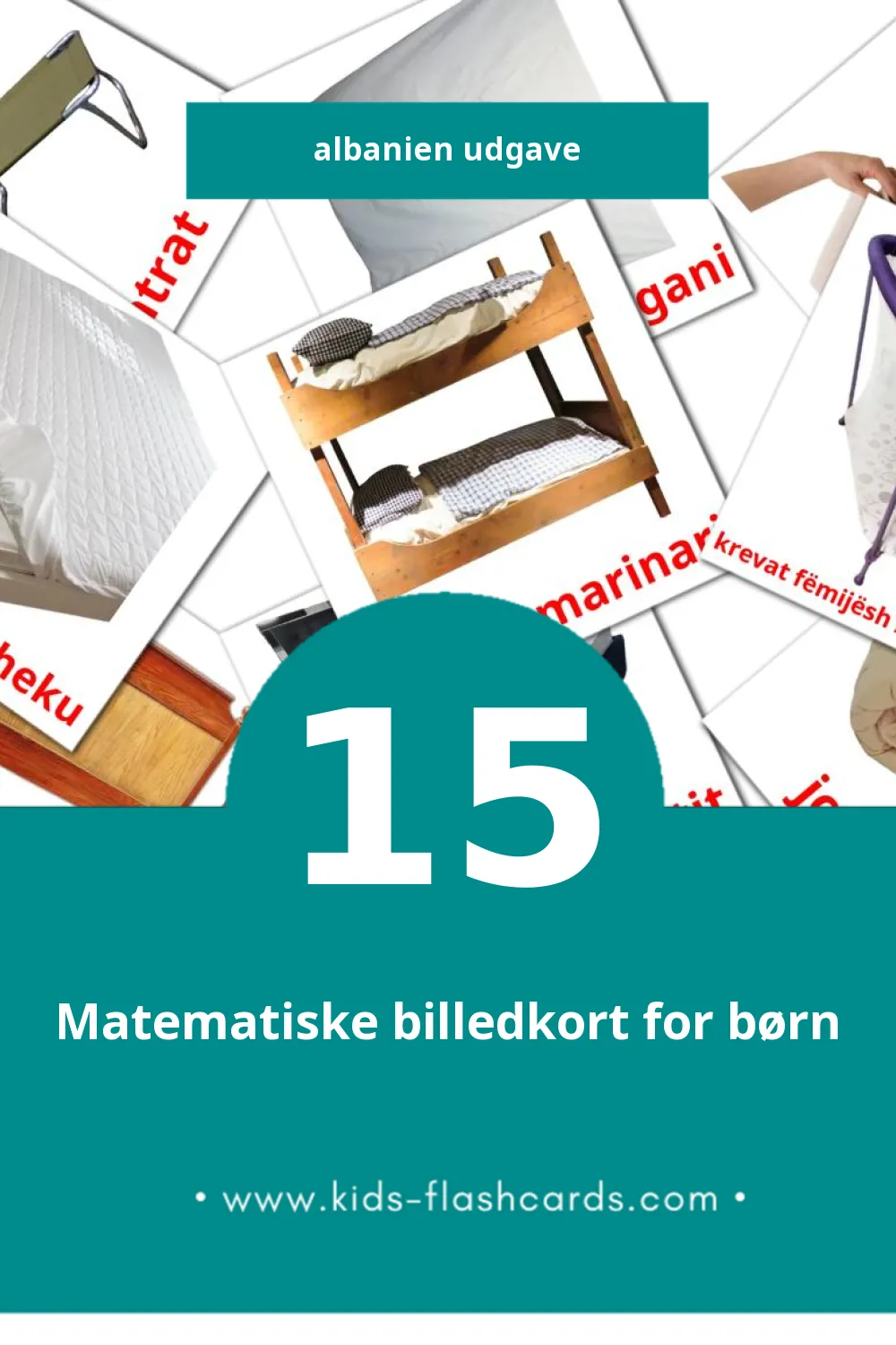 Visuelle billedkort for børn om Dhomë gjumi til småbørn (15 kort på Albanien)