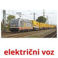 električni voz Tarjetas didacticas