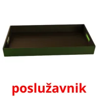 poslužavnik Bildkarteikarten