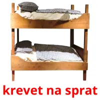 krevet na sprat picture flashcards