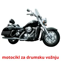 motocikl za drumsku vožnju ansichtkaarten