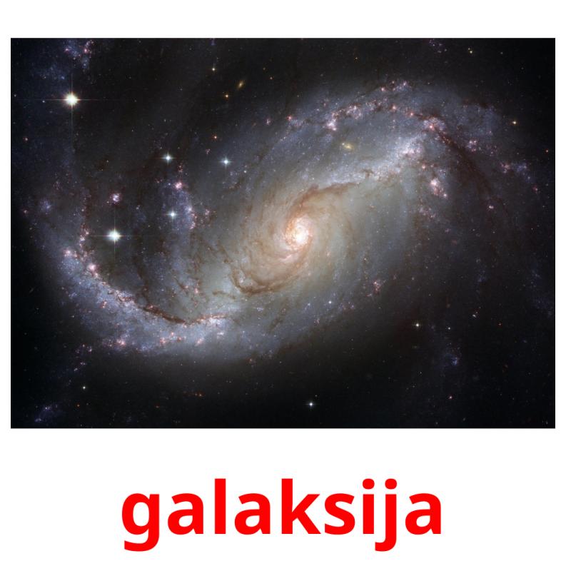 galaksija picture flashcards