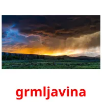 grmljavina cartões com imagens