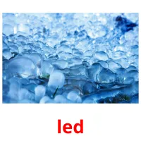 led cartões com imagens