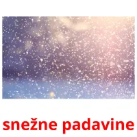 snežne padavine cartões com imagens