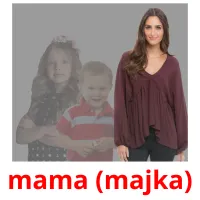 mama (majka) Bildkarteikarten