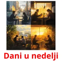 Dani u nedelji Bildkarteikarten