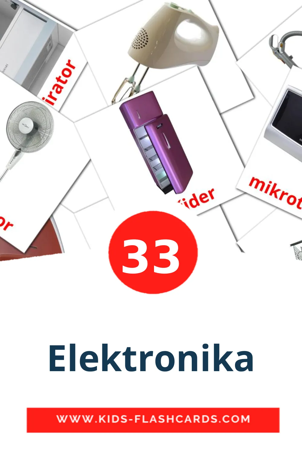 33 Elektronika fotokaarten voor kleuters in het serbian