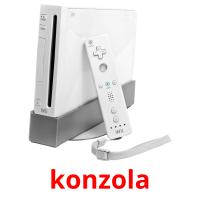 konzola flashcards illustrate