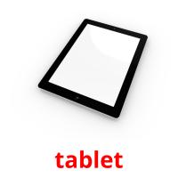 tablet cartões com imagens
