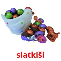 slatkiši Bildkarteikarten