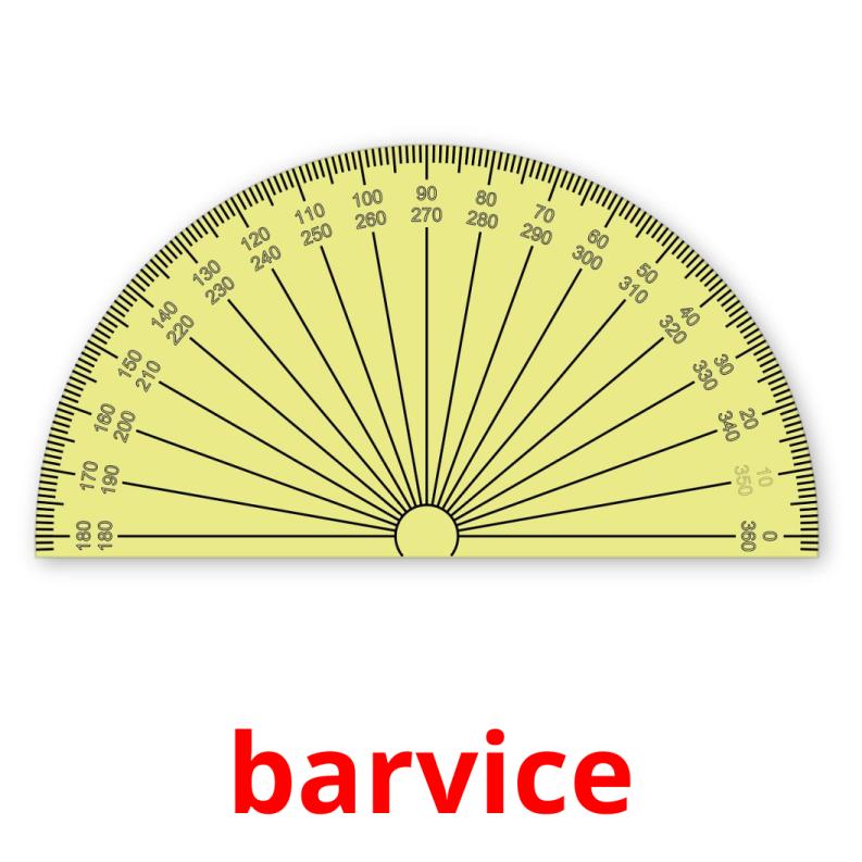 barvice flashcards illustrate