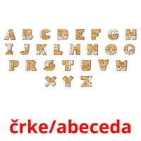 črke/abeceda cartões com imagens