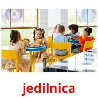 jedilnica flashcards illustrate