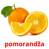 pomorandža picture flashcards