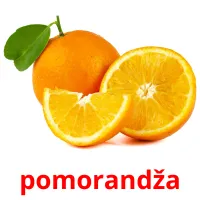 pomorandža Tarjetas didacticas