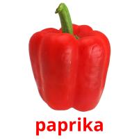 paprika picture flashcards