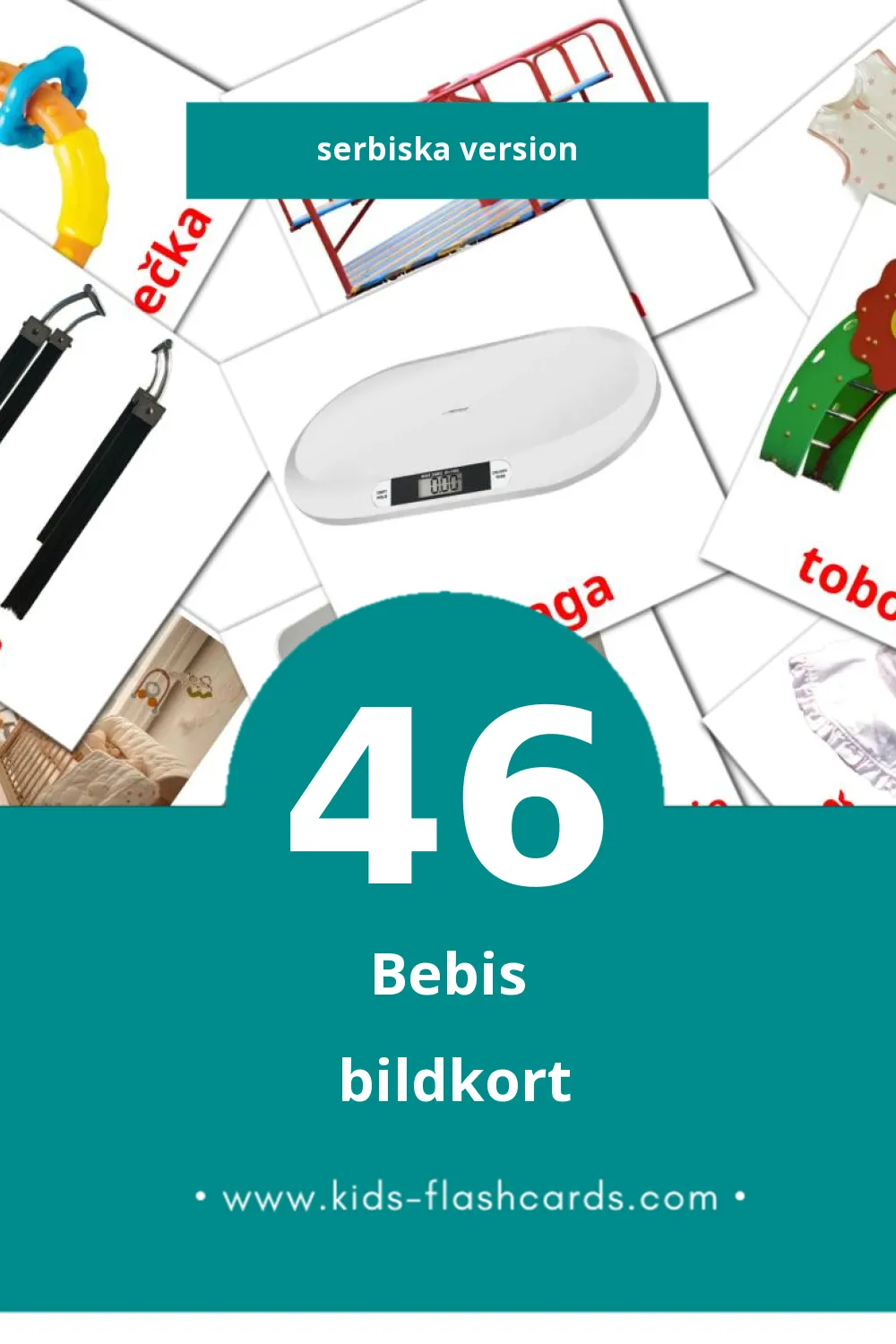 Visuella Beba för småbarn (46 bildkort för barn på Serbiska)