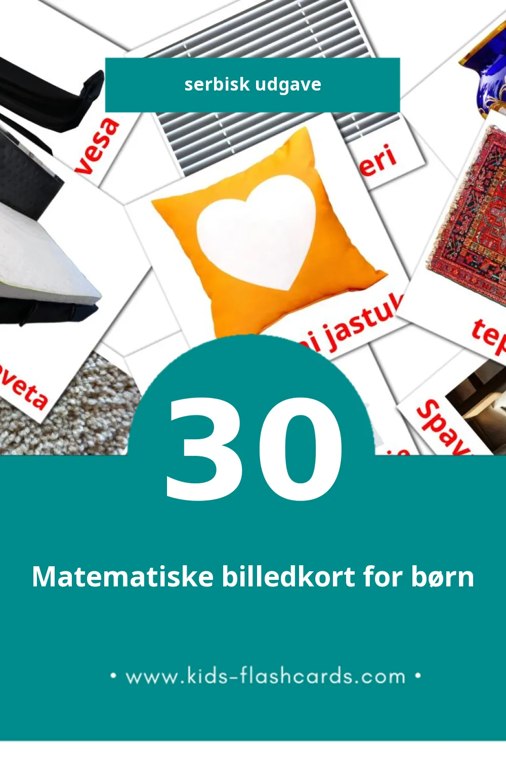 spavaća soba lasten kuvakortit pikkulapsille (30 korttia Serbisk)