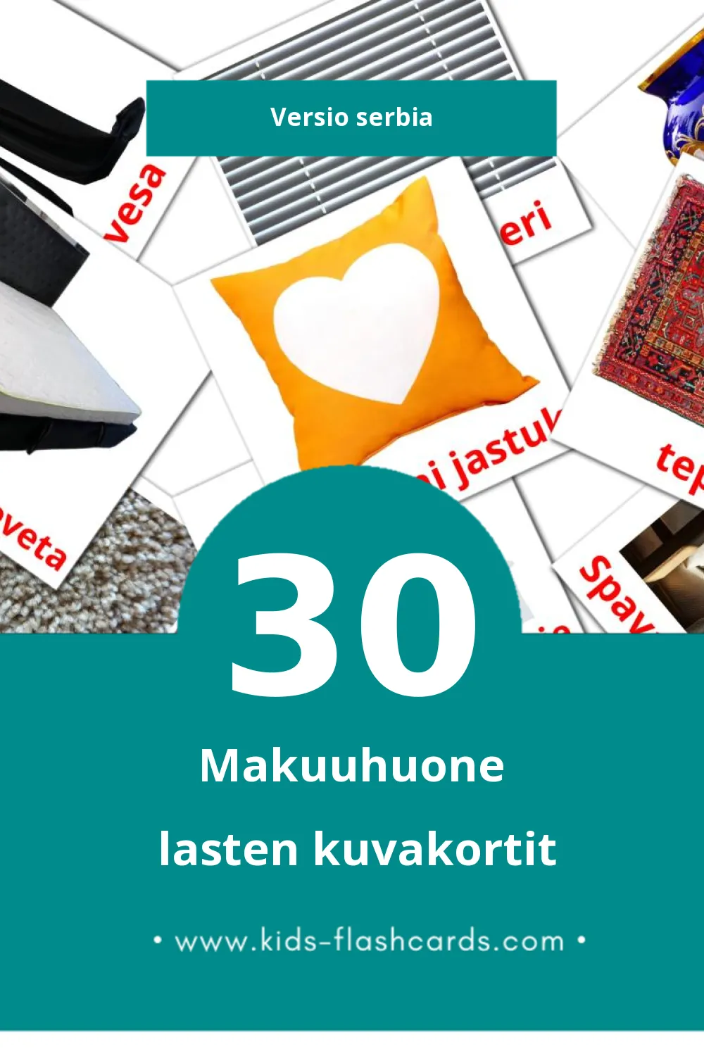 spavaća soba lasten kuvakortit pikkulapsille (30 korttia Serbiaksi)