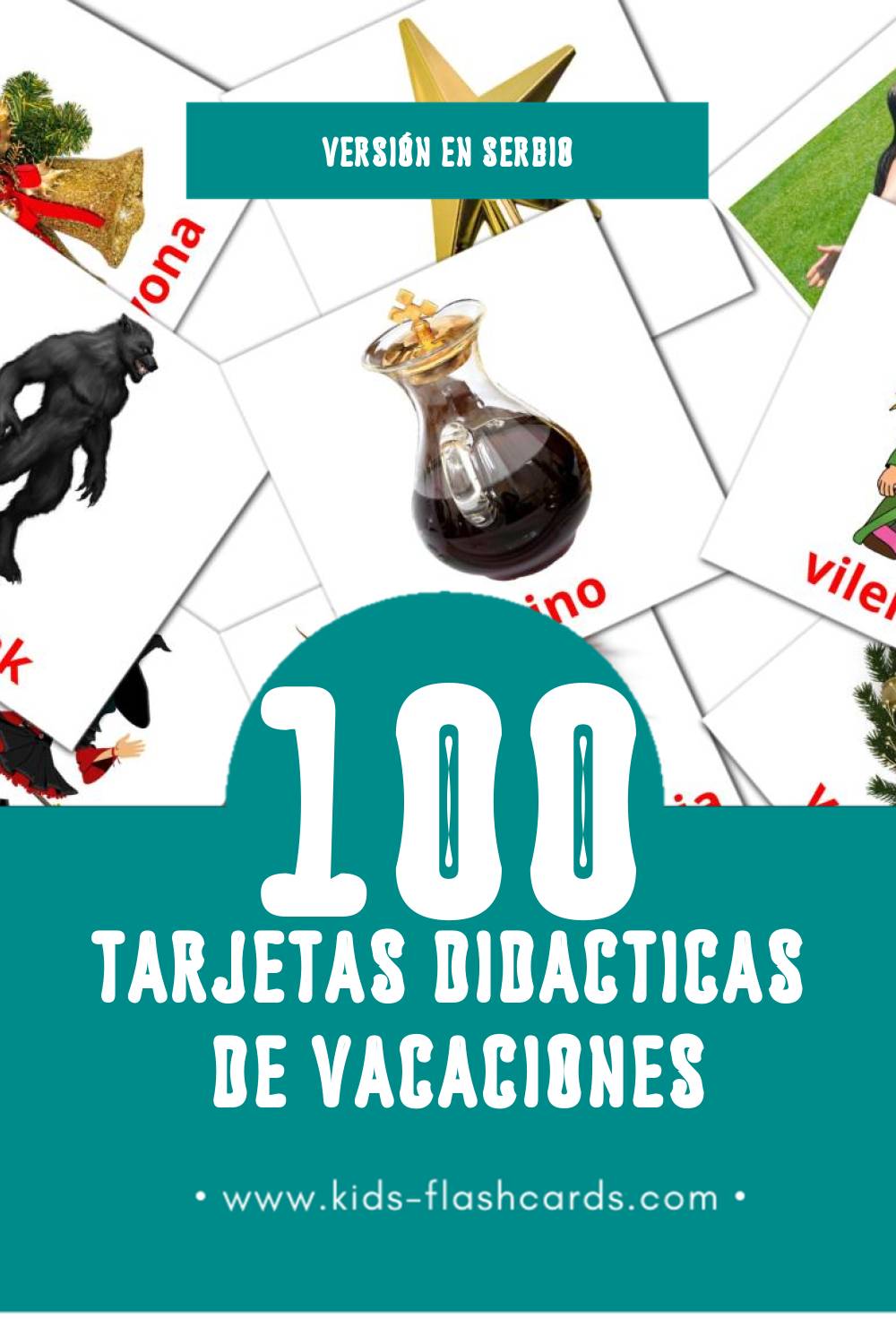 Tarjetas visuales de Praznici para niños pequeños (100 tarjetas en Serbio)