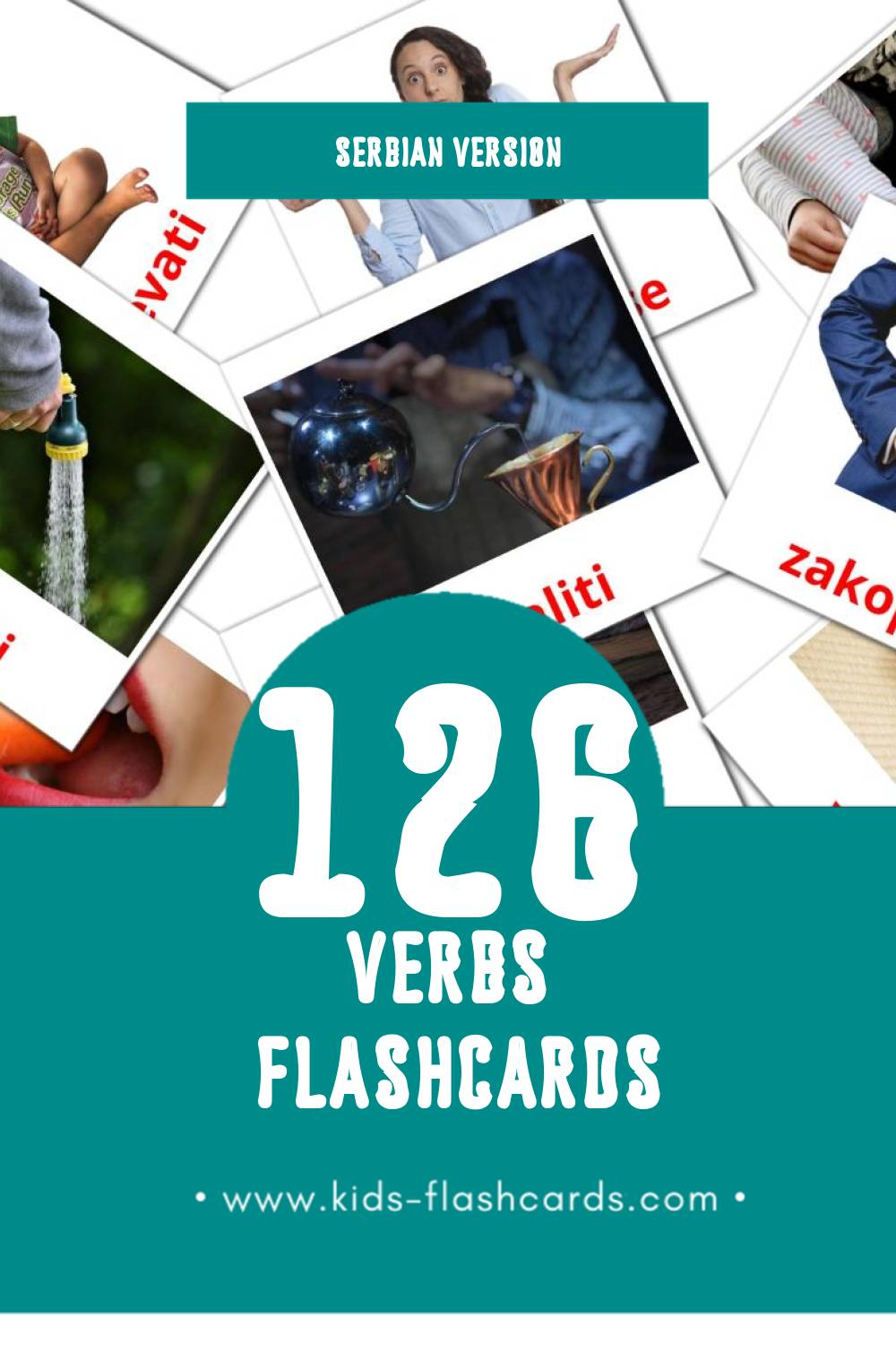 Visual Glagoli Flashcards for Toddlers (126 cards in Serbian)