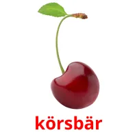 körsbär Tarjetas didacticas