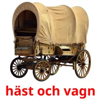 häst och vagn cartões com imagens