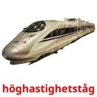 höghastighetståg Bildkarteikarten