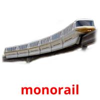 monorail Tarjetas didacticas