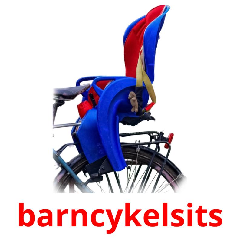 barncykelsits picture flashcards