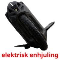elektrisk enhjuling flashcards illustrate