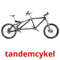 tandemcykel Tarjetas didacticas