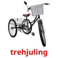 trehjuling flashcards illustrate