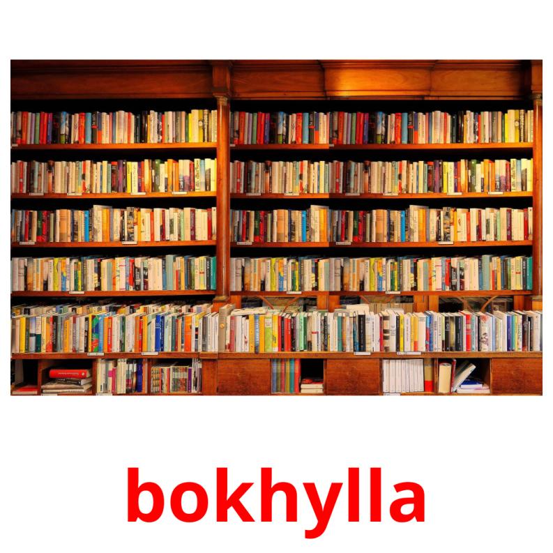 bokhylla picture flashcards