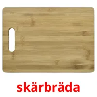 skärbräda picture flashcards