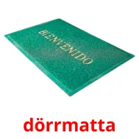 dörrmatta cartões com imagens