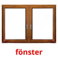 fönster picture flashcards