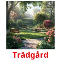 Trädgård cartões com imagens